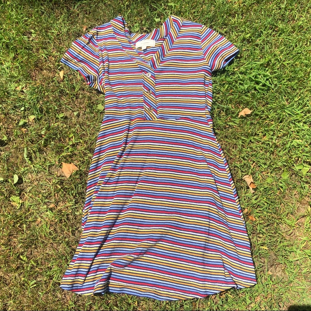 no comment brand multi colored dress